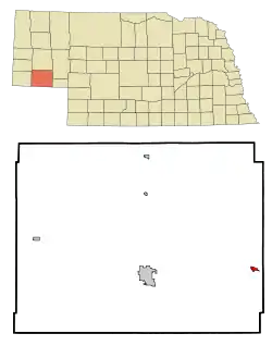 Location of Lodgepole, Nebraska