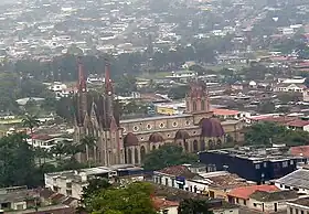 View of Santa Barbara Cathedral (Iglesia Santa Barbara), from Rubio Community TV Station