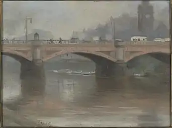 Princes Bridge, Clarice Beckett, State Library Victoria