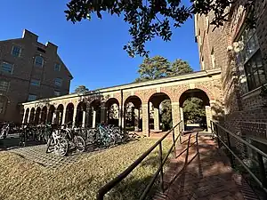 Cloister between Barrett and Landrum Halls