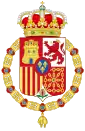 Coat of arms of Spain, Golden Fleece variant(1875–1931)