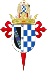 Coat of Arms as Marchioness of Casa Fuerte(2013–present)