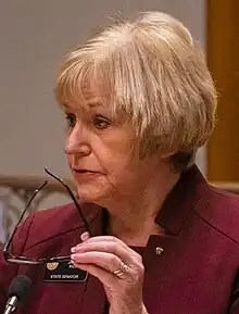 Rich speaking on the floor of the Colorado Senate