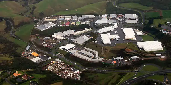 Commercial and industrial part of Grenada North, in northwest corner, facing southeast