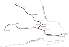 Map of the entire railway