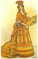 Costume design for Prologue de Thésée, 1913. Musée des Arts Décoratifs.