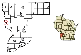 Location of De Soto in Crawford County, Wisconsin.