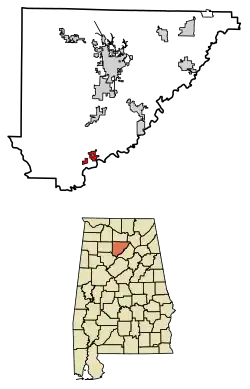 Location of Colony in Cullman County, Alabama.