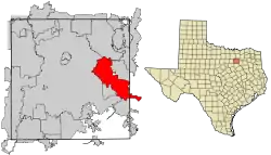 Location within and around Dallas County