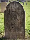 Headstone for David Metz, dated 1771