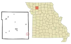 Location of Lock Springs, Missouri