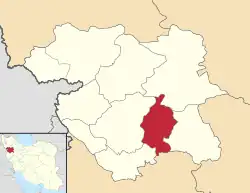 Location of Dehgolan County in Kurdistan province