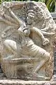 Deity sculpture in relief in the Arakeshwara temple at Hole Alur