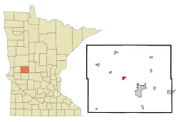 Location of Garfield, Minnesota