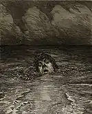 Downfall, from the series A Life, Opus VIII, no. 12 (1884), etching and drypoint, 27.6 × 22.8 cm. Art Institute of Chicago, Gift of Jack Daulton