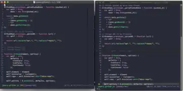 Dracula being used on Vim