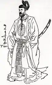 Drawing of Daniel Freeman, 1895