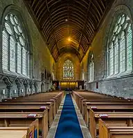 The cathedral's interior looking towards the altar