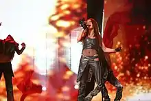 Natalia Barbu performing "Fight" in Helsinki (2007)
