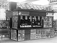 Eason's Book Stall at Waterford Train Station, 1924