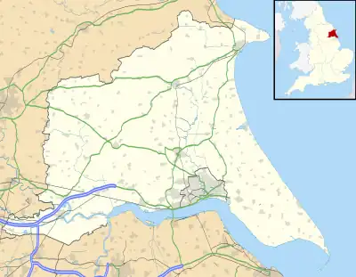 Easington Gas Terminal is located in East Riding of Yorkshire