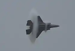 F-35 with a double vapor cone