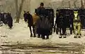 Rental coaches in the snow