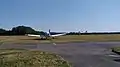 Osnabrück-Atterheide airfield with two small aircraft