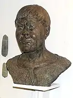 Forensic reconstruction by Gerasimov of individual in tomb No. 132 in Yuzhi Oleny island