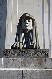 The sphinx at the masonic temple