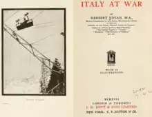 The frontispiece of Herbert Vivian's book Italy at War, published in 1917