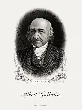 GALLATIN, Albert-Treasury (BEP engraved portrait)