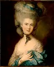 English: Woman in Blue by Thomas Gainsborough (c. 1770s)