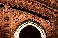 Terracotta decoration at Gangeswar Temple