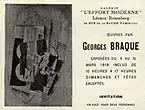 Georges Braque, Galerie de L'Effort Moderne, March 1919