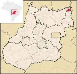 Location in Goiás state