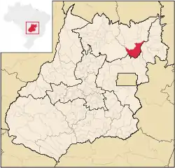 Location in Goiás state