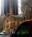 Gothic Revival ANZ Bank building on Collins Street and Queen Street