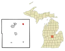 Location within Gratiot County