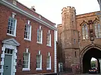 Georgian house in Worcester Cathedral Close