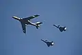 PLA aircraft at the 2019 National Day military parade.