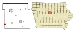 Location of Stratford, Iowa