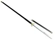 Han Dynasty Sha 铩 with bat shaped guard and scabbard