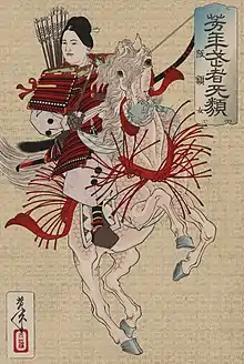 Hangaku Gozen by Yoshitoshi, c. 1885