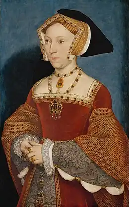 Portrait of Jane Seymour, c. 1537. Oil and tempera on oak, Kunsthistorisches Museum, Vienna