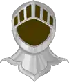 Helm of a Baronet or Knight in British Heraldry