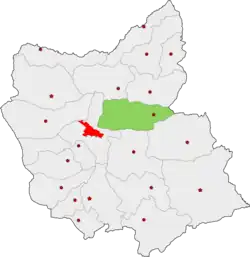 Location of Heris County in&nbsp;East&nbsp;Azerbaijan&nbsp;province