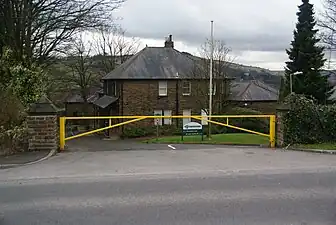 Former council offices at Chinley, closed 2010