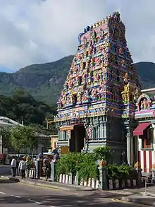Hindu temple in Victoria, Seychelles