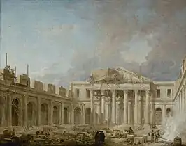 École de Chirurgie Under Construction (1773), 76 x 91.5 cm., Musée Carnavalet